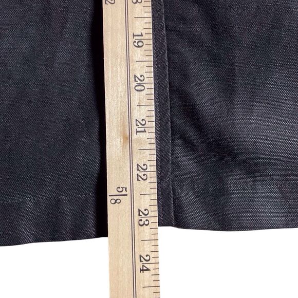 EILEEN FISHER System Tencel Linen Slub Blend Open Jacket Size Medium Black EUC - Picture 13 of 15
